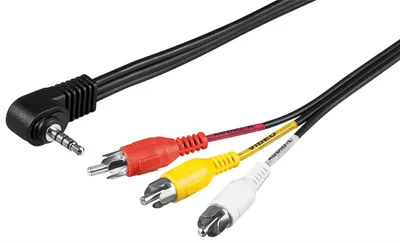 AUX kabal na 3xRCA GOOBAY 1.5m