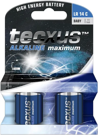 Baterija alkalna C 1.5V TECXUS Long Life SET 2/1