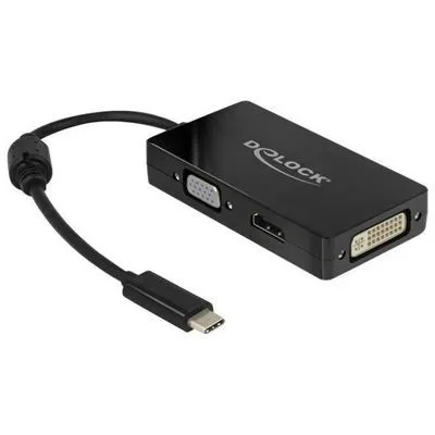Adapter DELOCK 63925 USB-C / VGA, HDMI i DVI