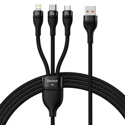 Kabal USB-A na USB-C Micro Lightning BASEUS 3u1 1.2m