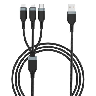 USB kabel za punjač 3u1 micro USB / USB-C / Lightning