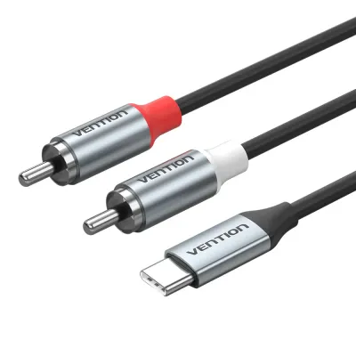 Audio kabal USB-C na  2X RCA VENTION 1m