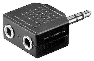 Audio adapter 3.5mm na 2x 3.5mm stereo