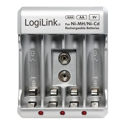 Punjač za baterije AA, AAA, 9V LOGILINK