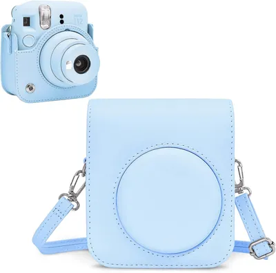 Zaštitna kožna futrola za FUJIFILM INSTAX Mini 12 aparat pastel blue