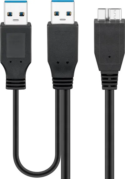 Kabal 2x USB-A na microUSB-B 30cm