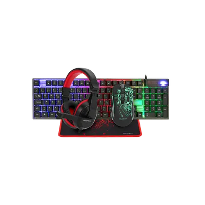 Gaming set 4/1 slušalicice, tastatura, miš i podloga GIGATECH COMMANDER