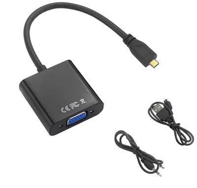 Konverter Micro HDMI na VGA 10cm
