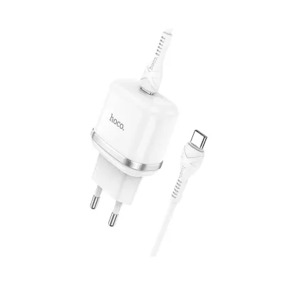 Punjač i kabal  HOCO N24 USB-C 20W bijeli