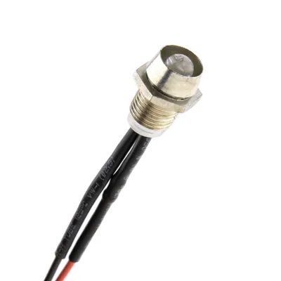 Ugrabena signalna LED dioda 12V 6000K 10mm