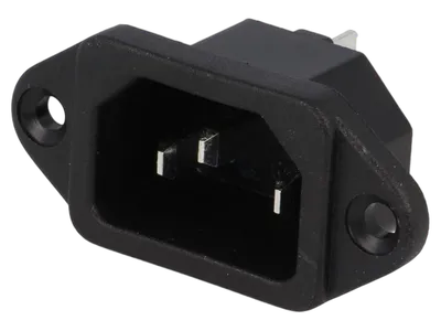 Napojni konektor C14 ugradni 10A 250VAC CS-001