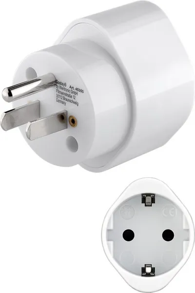 Travel adapter sa EU na USA 15A bijeli