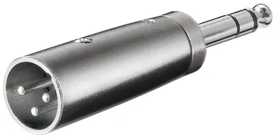 Audio adapter XLR 3 PIN na 6.35mm stereo M/M