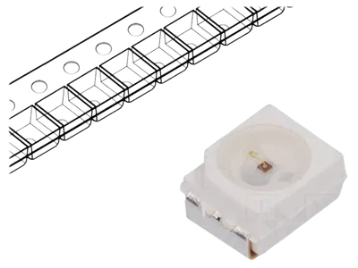 LED dioda crvena 3.5x2.8x1.9mm 2.9...3.8V