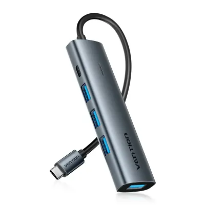 USB-C HUB VENTION 5u1 0.15cm sivi