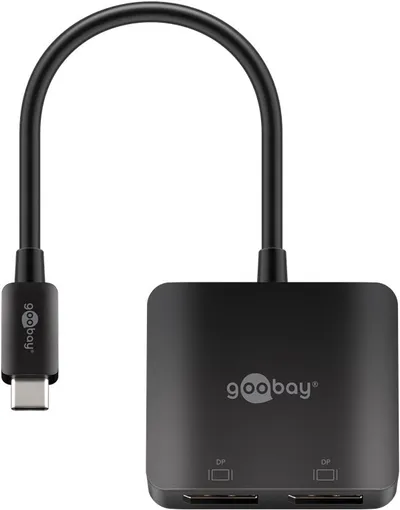 Adapter USB-C na 2X DisplayPort 12cm