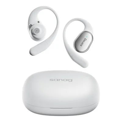 Udobne bežične bluetooth slušalice SANAG bijele