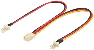 Kabal 3pin 2x muški na 1x ženski 300W 0.5V 22cm GOOBAY