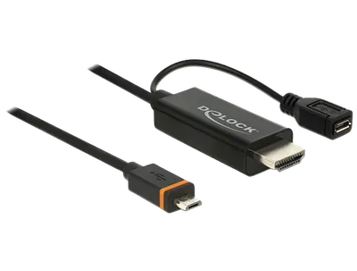 Adapter SlimPort na HDMI + Micro USB 15cm