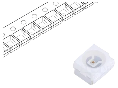 LED dioda crvena 3.5x2.8x1.9mm 3.4V 1.8...2.4V