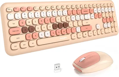 Retro set bežična tastatura i miš MOFII 666 bež