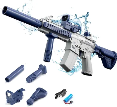 Snažna automatska dječija vodena puška M416 plava