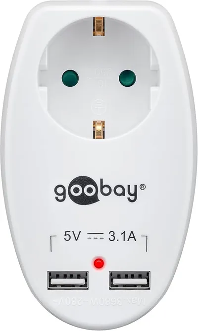 Utičnica šuko USB 3.1A GOOBAY