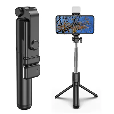 Svestrani selfie štap tripod 100cm sa led svijetlom i bluetooth daljinskim okidačem