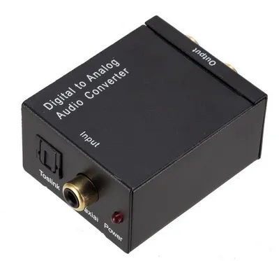 Analogni u digitalni audio konverter –2xRCA na Toslink Coax