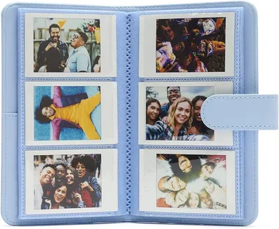 Kožni album za FUJIFILM INSTAX slike pastel blue