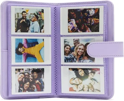 Kožni album za FUJIFILM INSTAX slike lilac purple