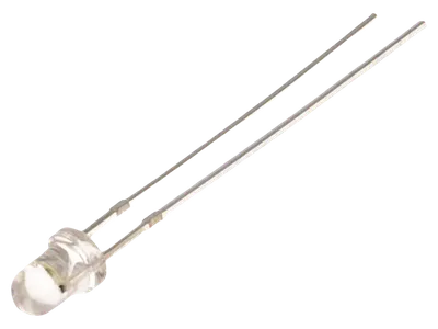 LED dioda toplo bijela 3mm 12V