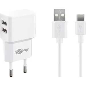 Punjač i kabal GOOBAY 2xUSB-A 12W