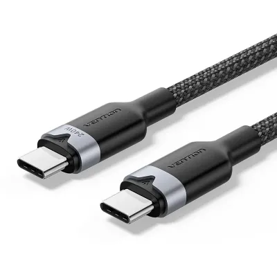 Kabal USB-C na USB-C 240W VENTION 1m crni