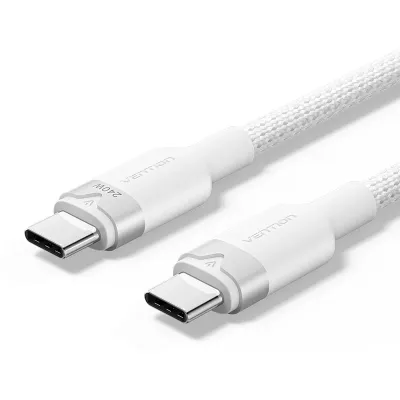 Kabal USB-C  na USB-C 240W VENTION 1m bijeli