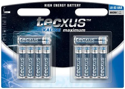 Baterija alkalna AAA 1.5V TECXUS Long Life SET 10/1