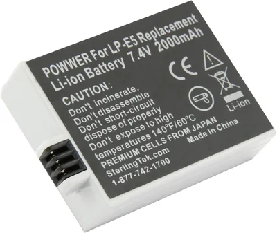 Baterija za kameru DSLR Canon LP-E5 VHBW 7.2 800mAh