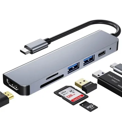 Multiport 6 u 1 USB-C hub