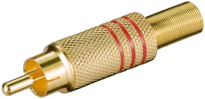 Audio konektor RCA CC010R pozlaćeni crveni