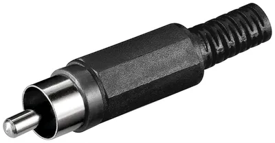 Audio konektor RCA CC006B crni