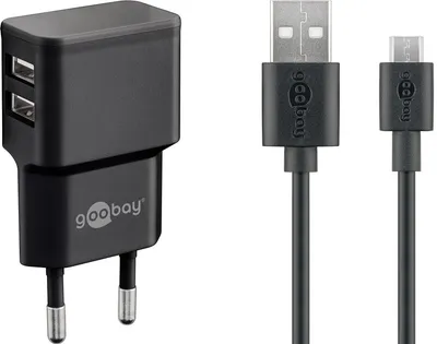 Punjač i kabal GOOBAY 2xUSB-A Micro USB 18W