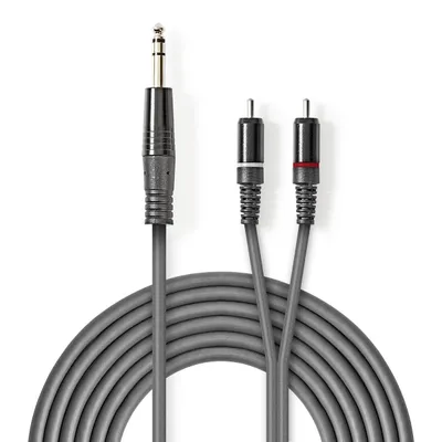 Mikrofonski kabal NEDIS 3m 6.35mm - 2 x RCA