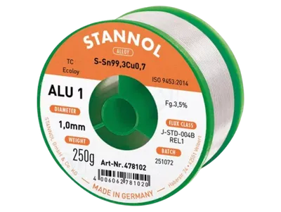 Tinol kalaj za lemljenje za aluminijum 1mm 250g STANOL ALU1