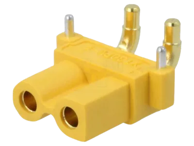 Ugaoni napojni DC konektor XT30 15A 500V 2PIN  XT30PW-F