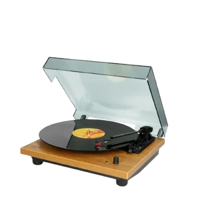 Drveni retro gramofon sa ugrađenim zvučnicima LENCO LS-10WD