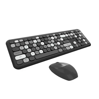 Retro set bežična tastatura i miš MOFII 666 crna