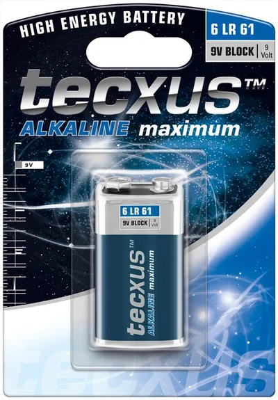 Baterija alkalna 9V TECXUS Long Life