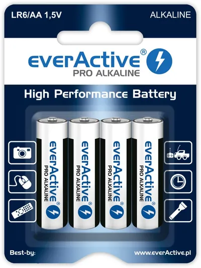 Baterija AA EVERACTIVE SET 4/1