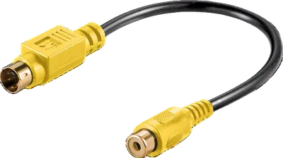 RCA kabal Mini DIN 4pin na RCA 0.2m
