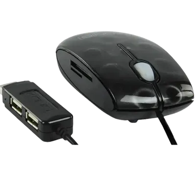 Miš KONIG sa USB HUBom i čitačem kartica